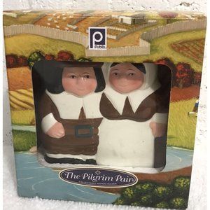 Publix Pilgrim Napkin Holder Set Ceramic  Limited Edition 2002
